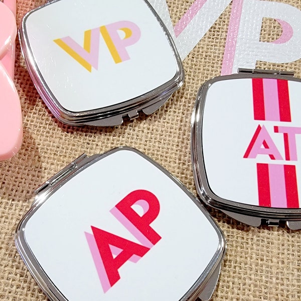 Shadow Monogram Compact Mirror