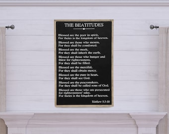Beatitudes Sign | Etsy