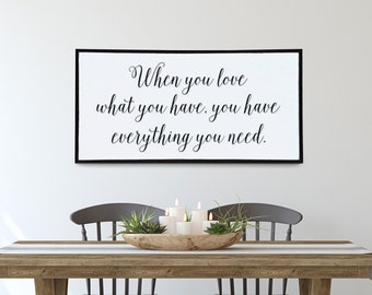 Farmhouse Wood Sign: Inspirational Home Decor, Framed Wall Art