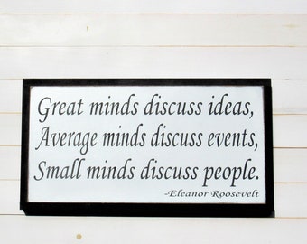 Eleanor Roosevelt Quote Sign: Inspirational Farmhouse Wall Art