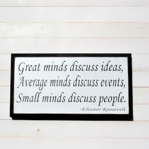 Eleanor Roosevelt Quote Sign: Inspirational Farmhouse Wall Art