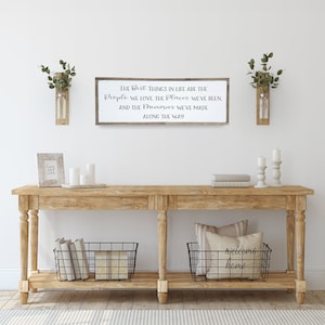 Inspirational Signs / The best things in life / Home Decor Signs / Wood sign / Wall Decor / Motivational Sign / Farmhouse Style / Framed