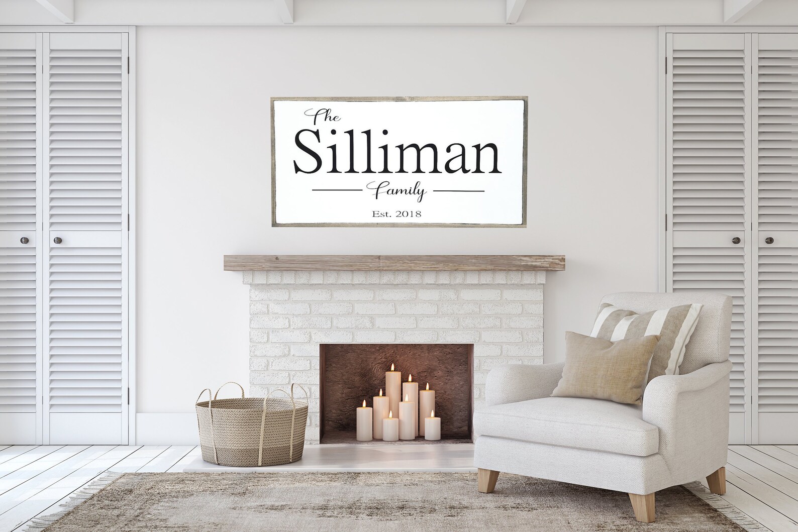 Personalized Family Name Wood Sign - Established Date - Etsy