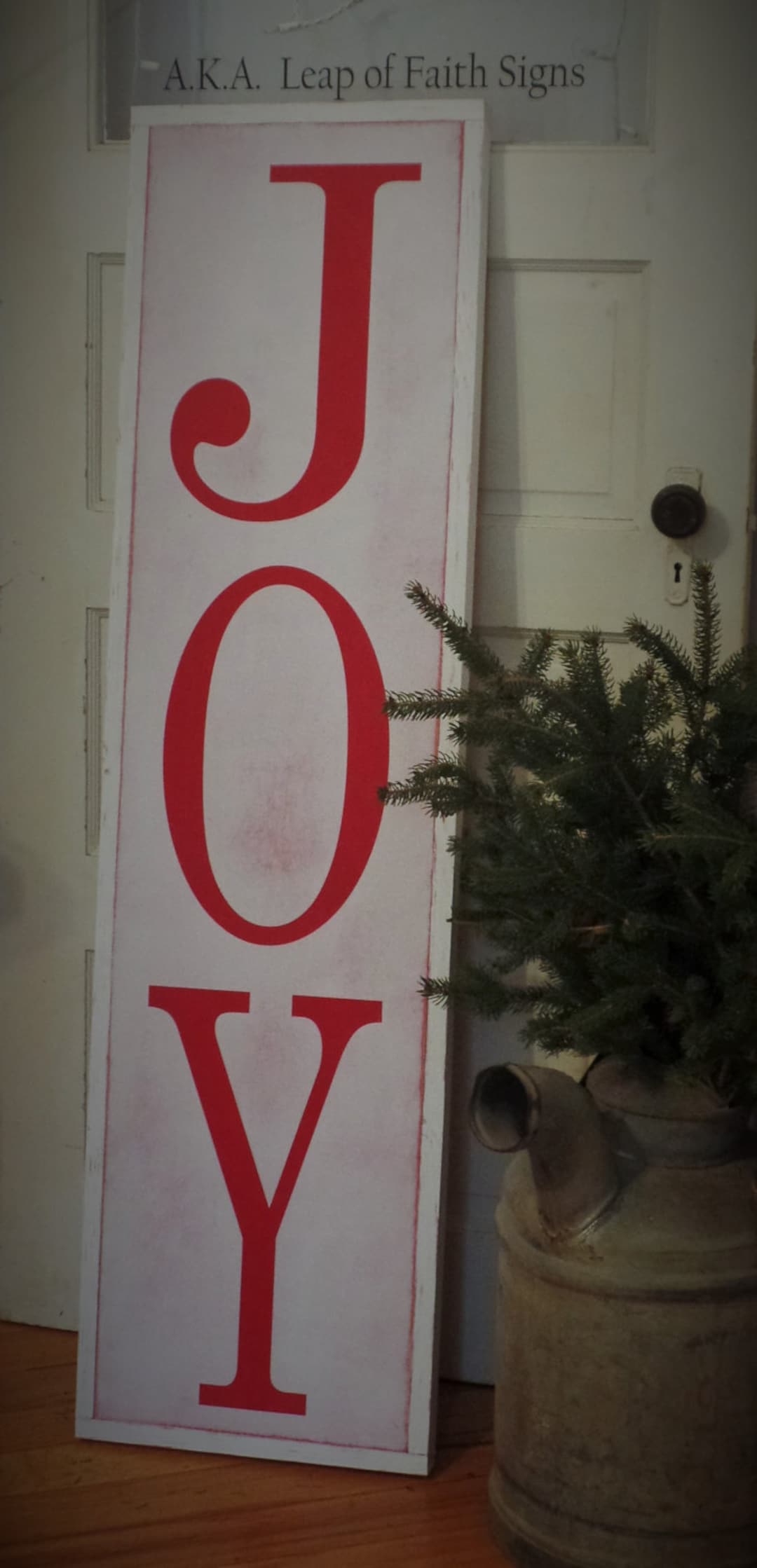 Joy Christmas Sign / Christmas Decor / Holiday Wall Art / Farmhouse