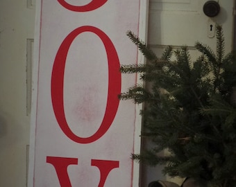 Joy Christmas Sign / Christmas Decor / Holiday Wall Art / Farmhouse Christmas Sign / Holiday Decor / Joy Sign / Christmas Decoration