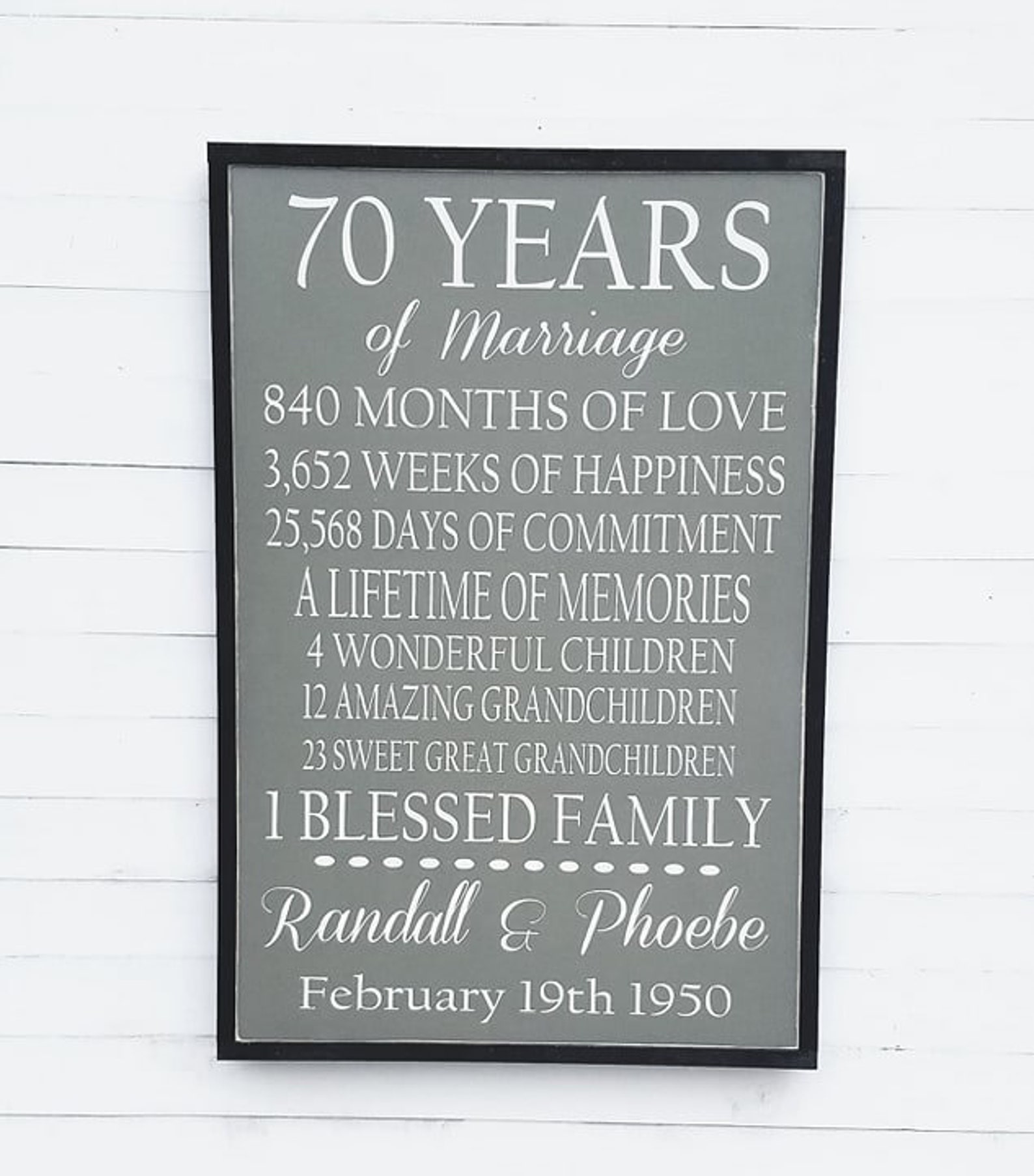 Anniversary Gift Wood Sign 25th Anniversary 30th Etsy