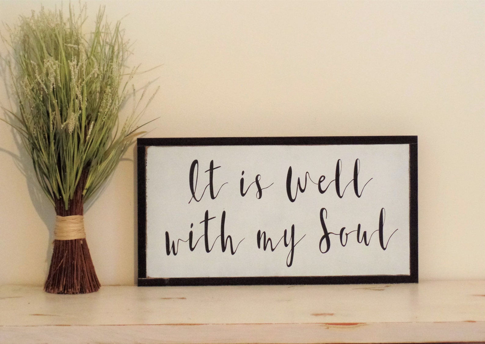 It is Well With My Soul Wood Sign / Inspirational Wooden Sign Etsy
