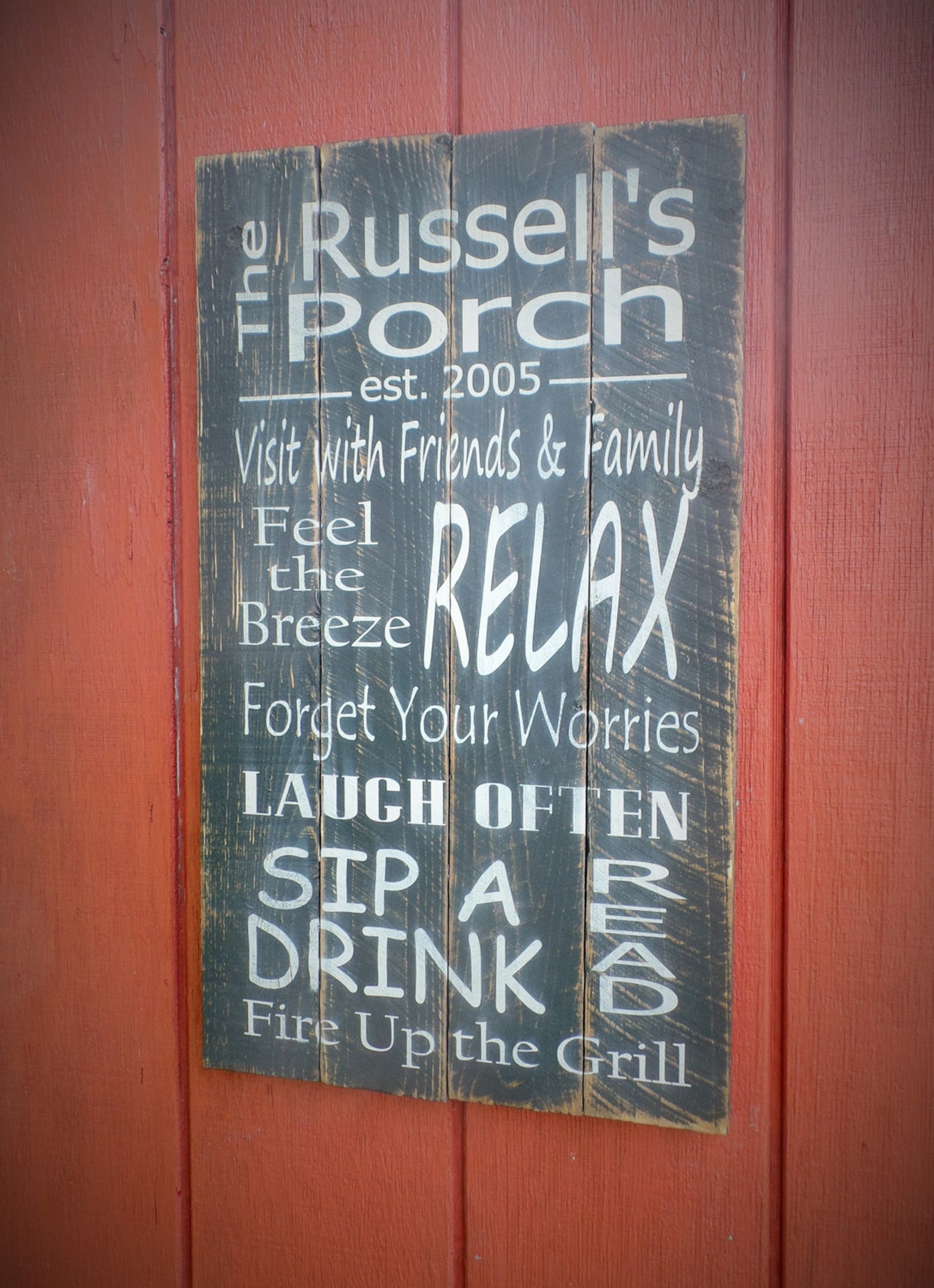 Personalized Porch Rules Wood Sign Pallet Wooden Sign Rustic Etsy