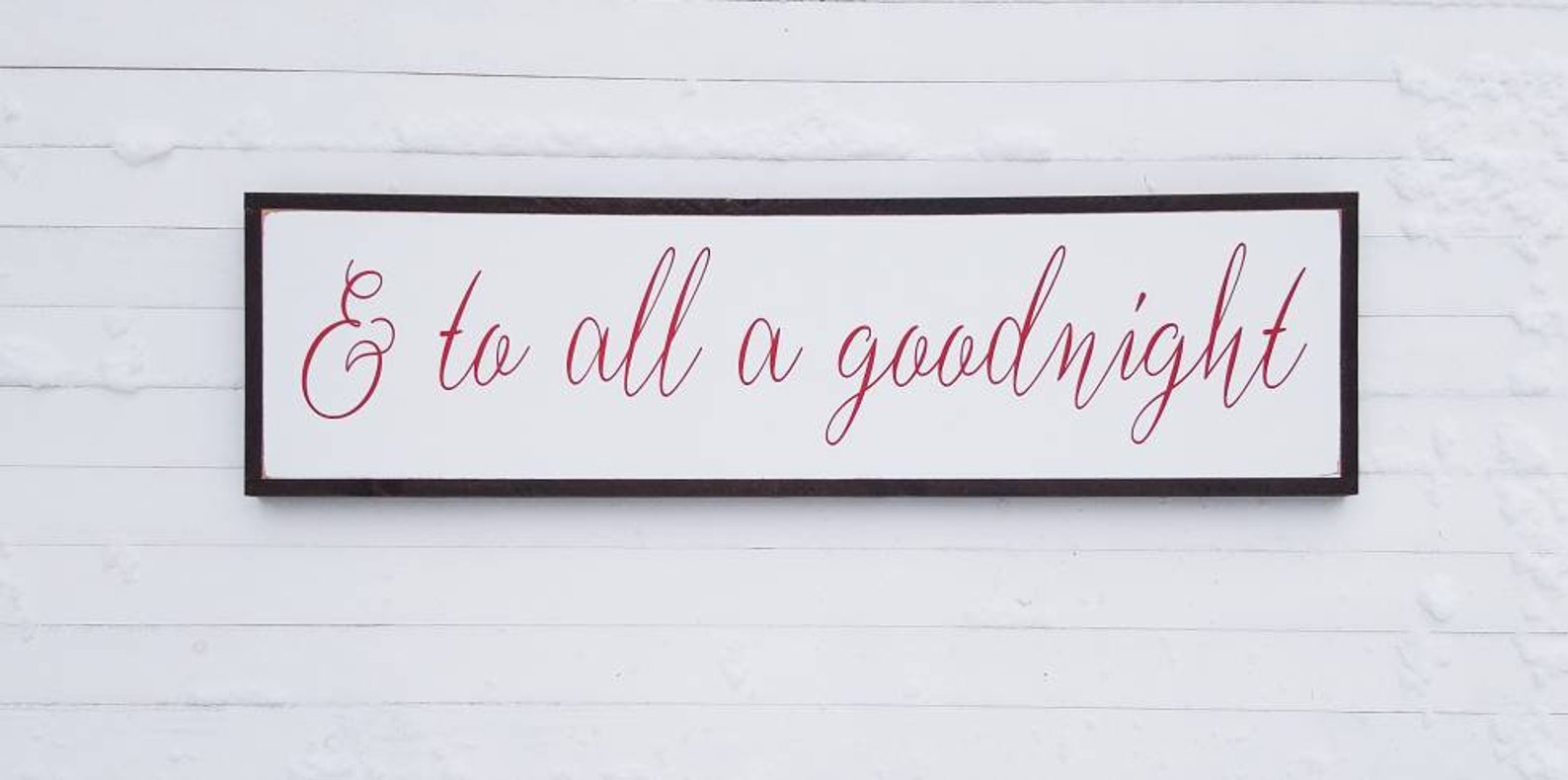 And to All a Goodnight Sign / Christmas Sign Wood / Wooden | Etsy