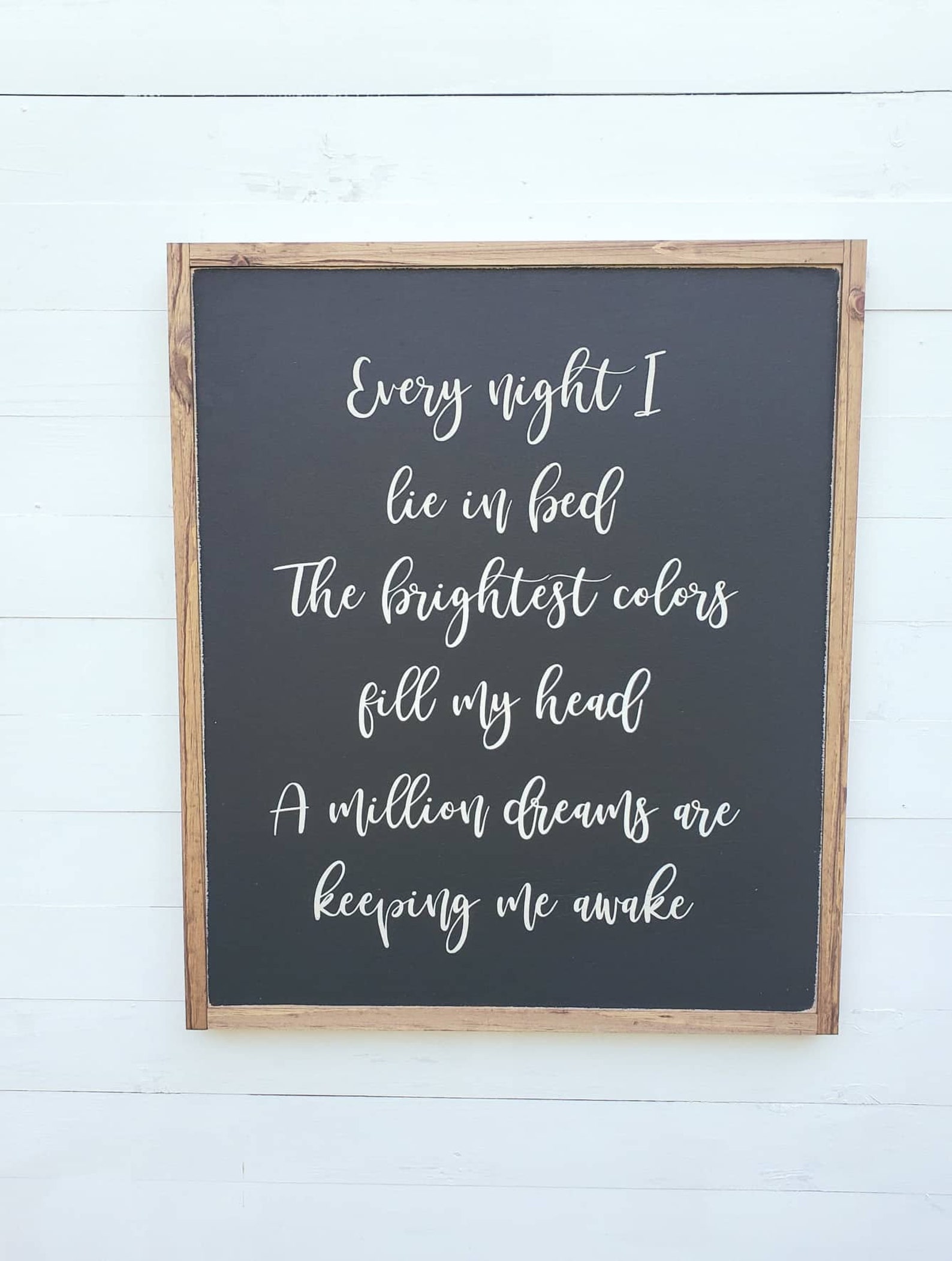 Every Night I Lie in Bed/ the Greatest Showman / Wall Hanging Etsy