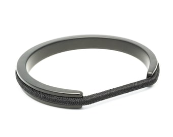 Gray Hair Tie Bracelet Holder, Aluminum Athleisure Bracelet