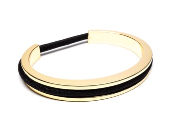 Hair Tie Bracelet, Hair Tie Bracelet Holder - Classic Design® Gold