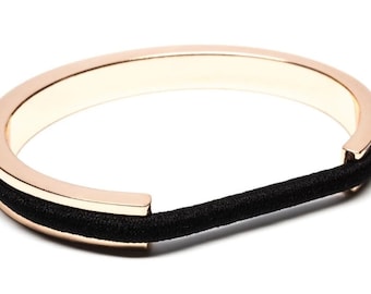 Rose Gold Hair Tie Bracelet Holder, Stainless Steel