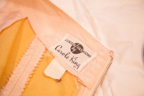 Vintage 40s / 50s Carole King Pink Taffeta Party … - image 5