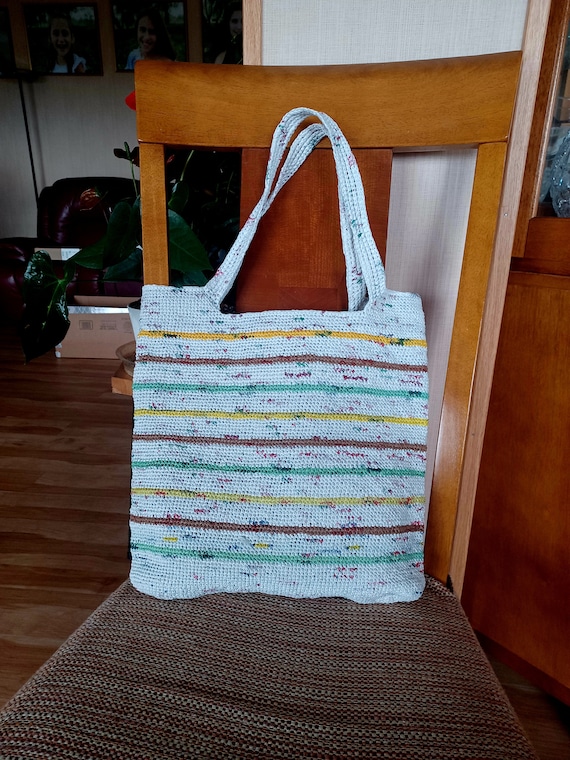 Plarn Projects Plarn Grocery Bag Crochet Pattern Plarn Projects