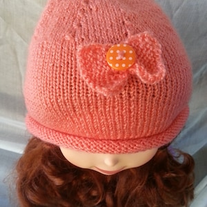 Hand knit toddler hat