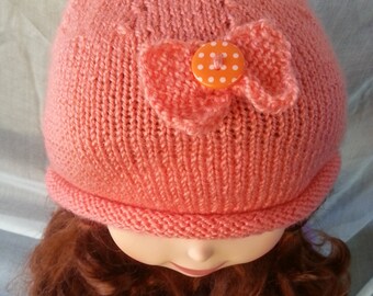 Hand knit toddler hat