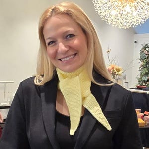 Hand Knit Sophie Scarf, Small Knitted Scarf, Mini-shawl, Knitted Neck Scarf, Small Skinny Neckerchief