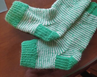 Kid's Hand Knit Warm Socks / Handmade  Warm Socks / Hand Knit  warm socks