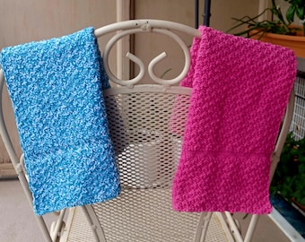 Knit cotton hand/guest/kitchen/bathroom towels