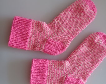 Kid's Hand Knit Warm Socks / Handmade  Warm Socks / Hand Knit  warm socks