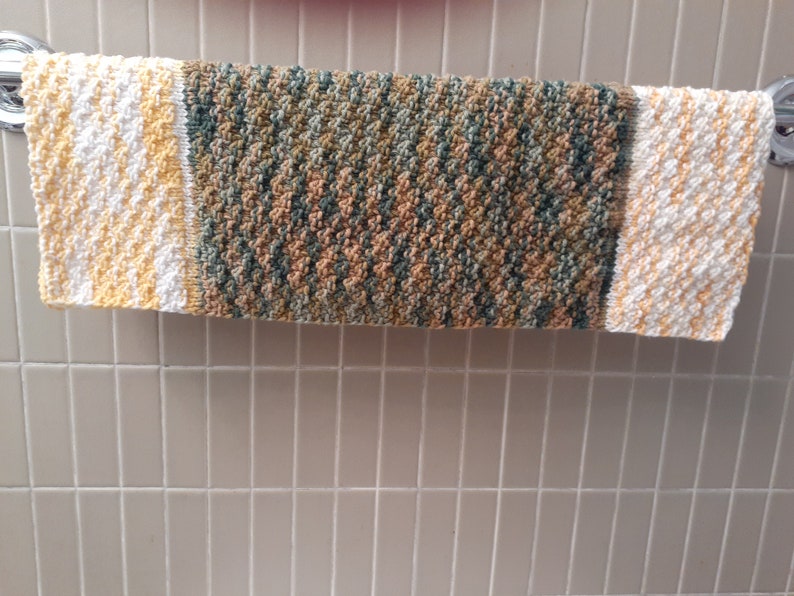 Handknitted Cotton Hand Towels, Guest Towels, Kitchen Towels, Knit