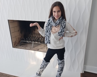 Warm, soft and cozy set for girls