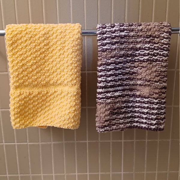 Knitted Hand Towels Etsy