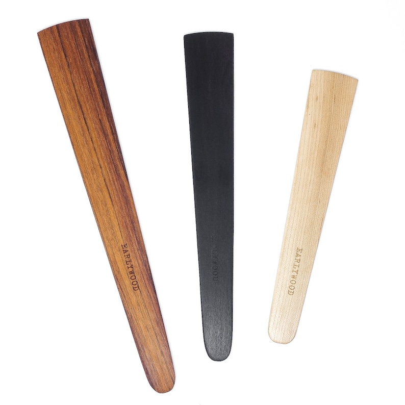 Earlywood Flat Hardwood Spatula Set - Thumbnail 3