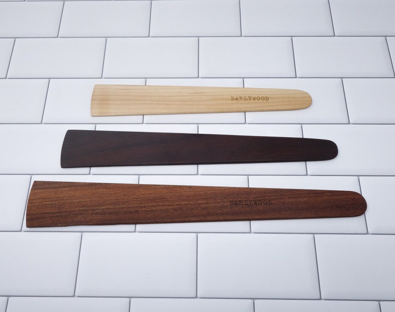 Earlywood Flat Hardwood Spatula Set - Thumbnail 5