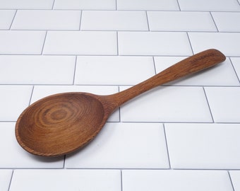 Earlywood - long handled wood serving spoon / comfortable grip/ handmade from hardwoods / heirloom quality / perfect portion / made in usa