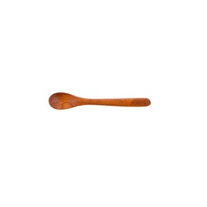 Puede incluir: Una cuchara peque&ntilde;a de madera con un cuenco redondeado y un mango largo y delgado.