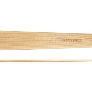 Earlywood 11 flat wood spatula / flip pancakes / stir and saute tool / bench scraper / thin hardwood utensil / handmade / made in usa hard maple