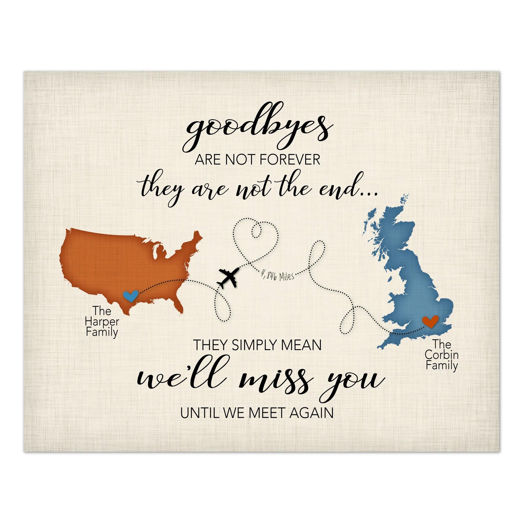 Regalos de despedida, regalo de despedida para familiares y amigos, las  despedidas no son para siempre. - Etsy México, image size:2000x2000