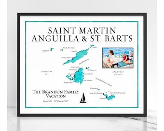 Personalized Family Cruise Wall Map: Travel Keepsake Gift