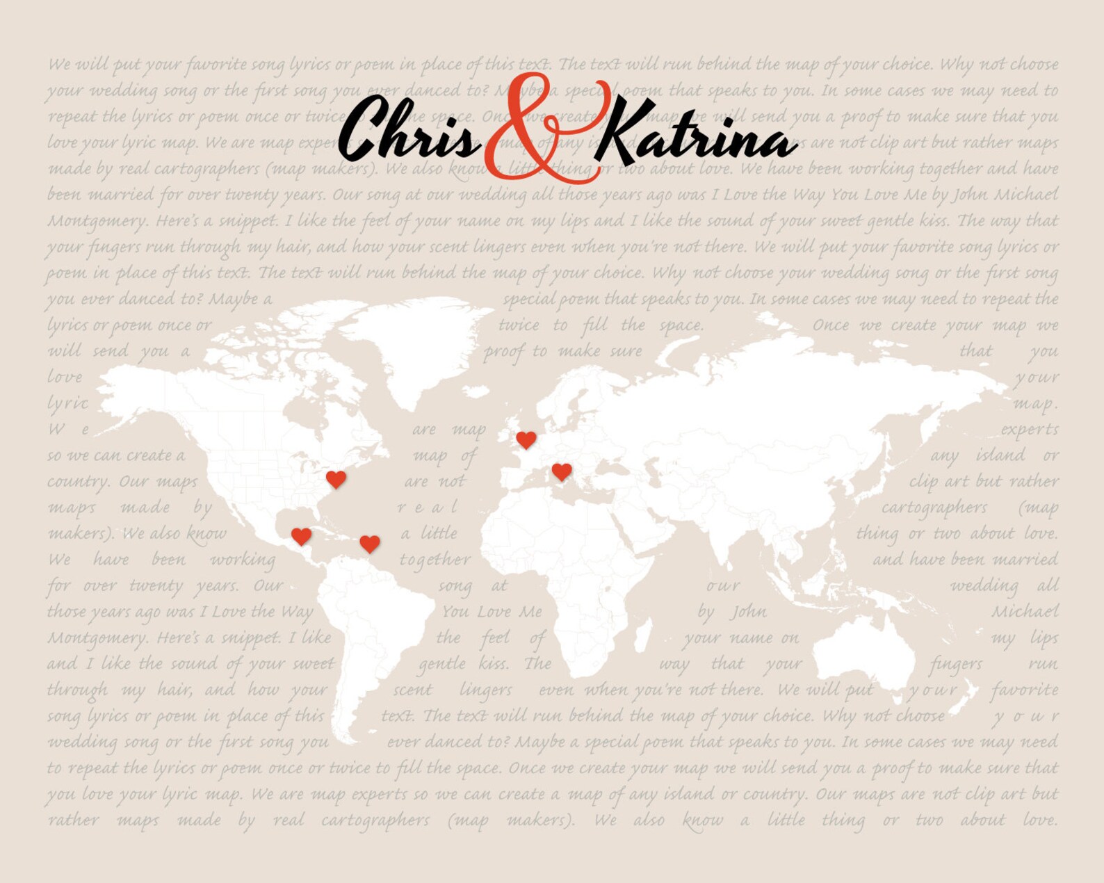 Personalized World Map of Couple’s Travels With Song - Etsy
