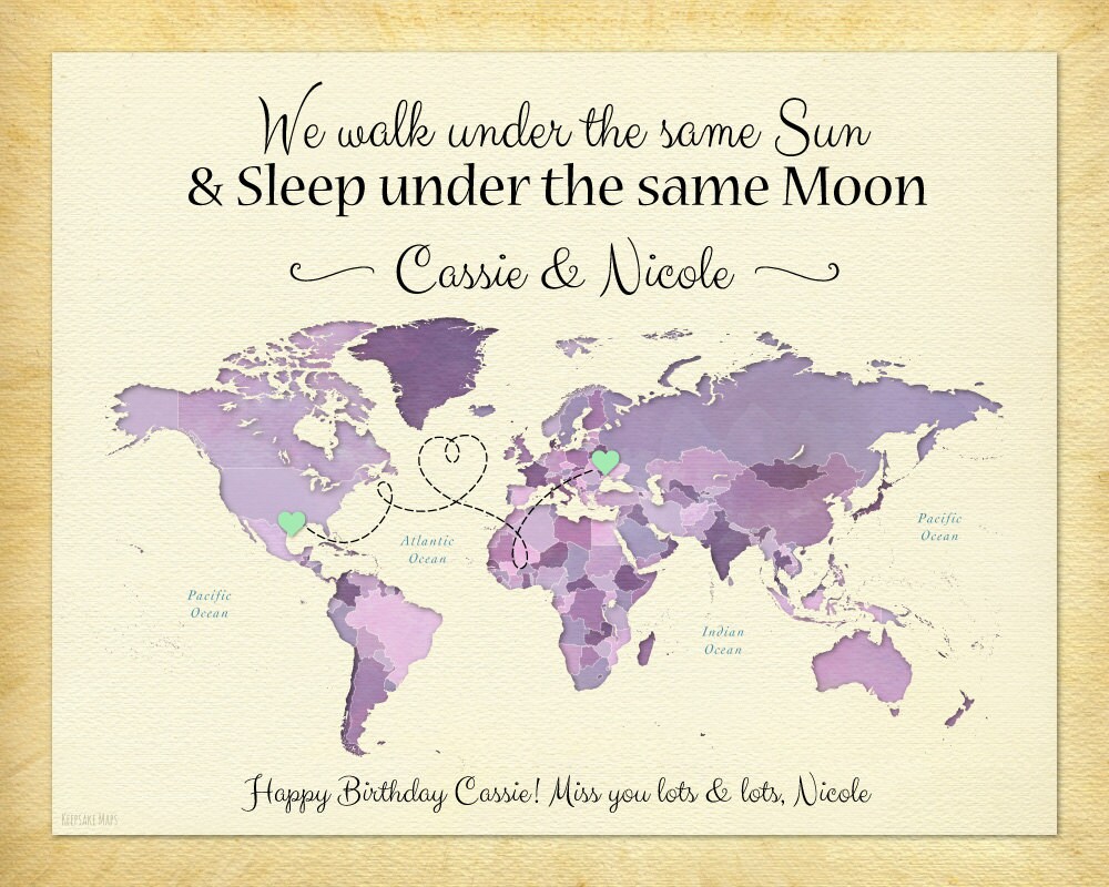 Happy Birthday Best Friend Distance Long Distance Gift For Best Friend Birthday Gift Idea For - Etsy