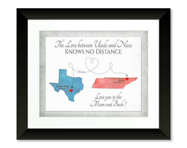 Aunt and Uncle Gift Personalized Gift for Niece Nephew