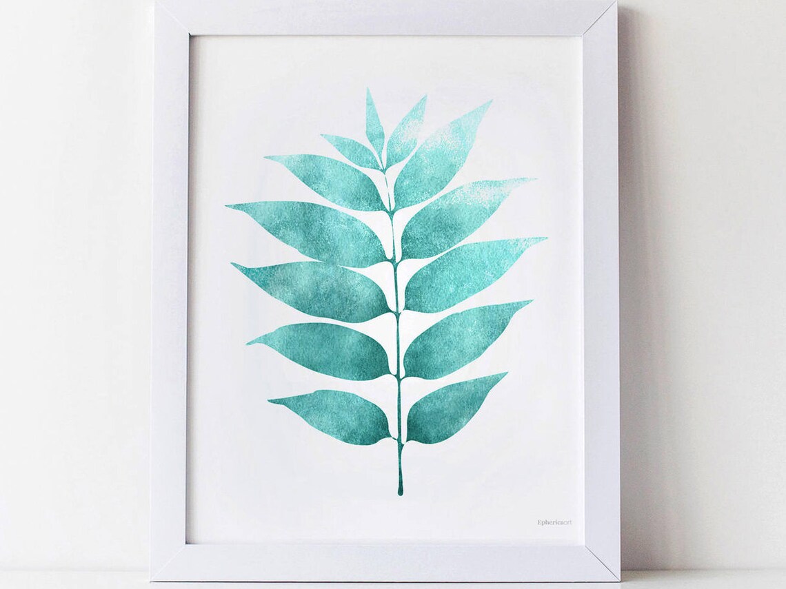 Bright Teal Bathroom Prints 3 Piece Wall Art Turquoise Wall Etsy