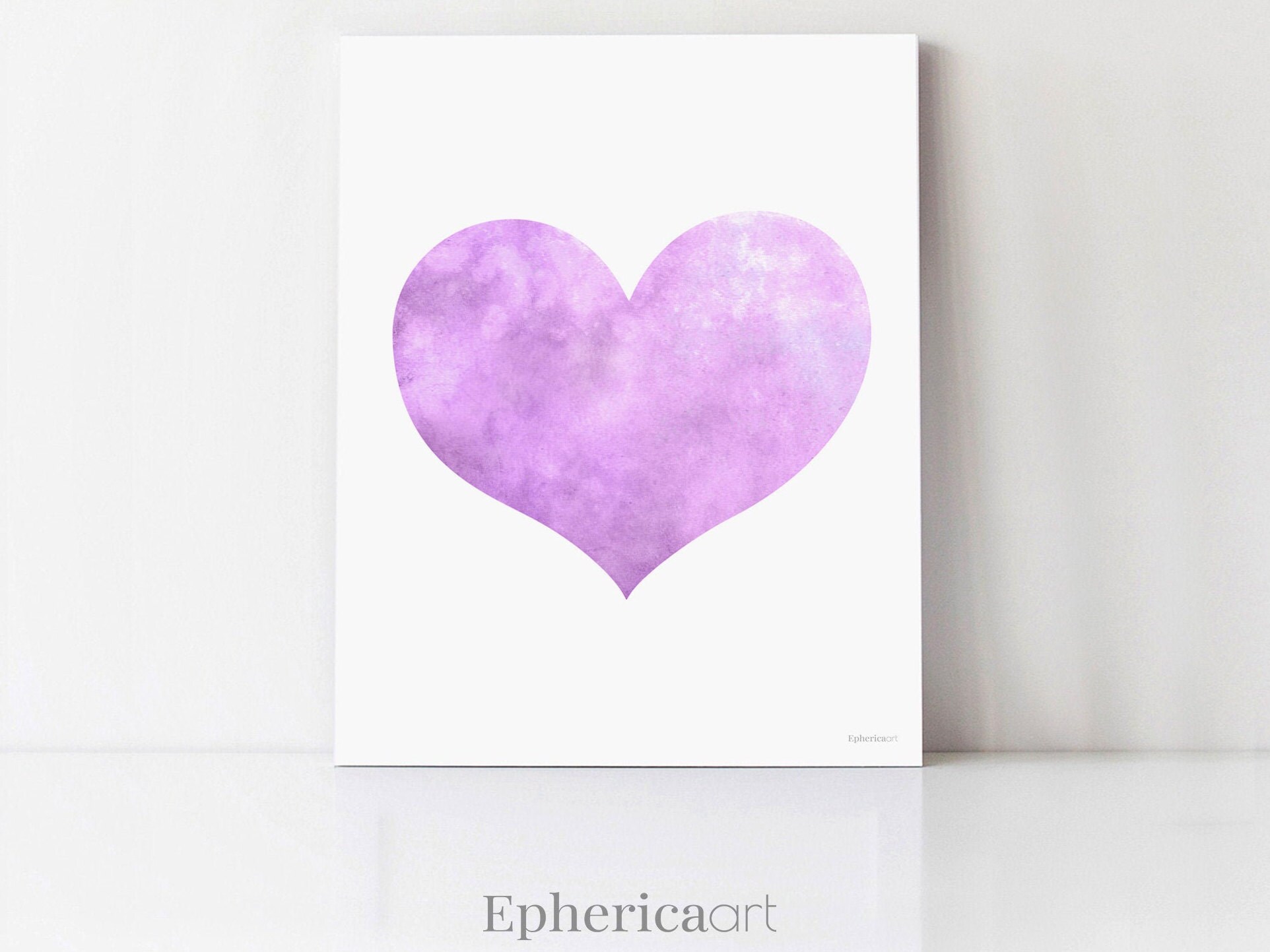 Girl Bedroom Gallery wall art Lavender purple wall decor | Etsy