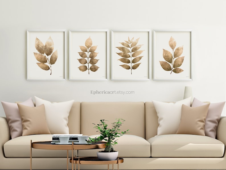 Living room wall art set Nature wall decor posters PRINTABLE Etsy