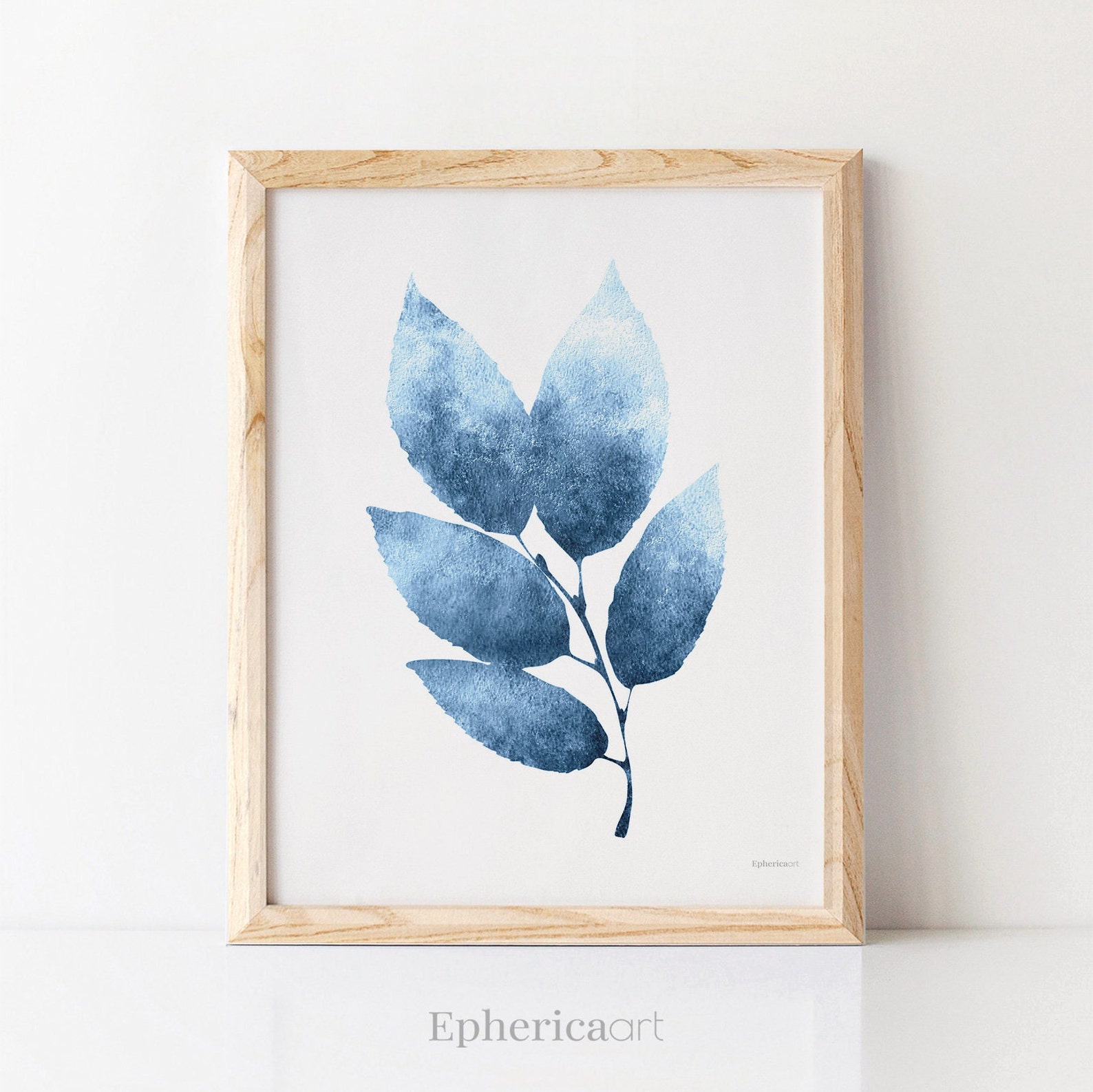 Navy Blue Wall Decor Set of 6 Prints Digital DOWNLOAD Kitchen Etsy