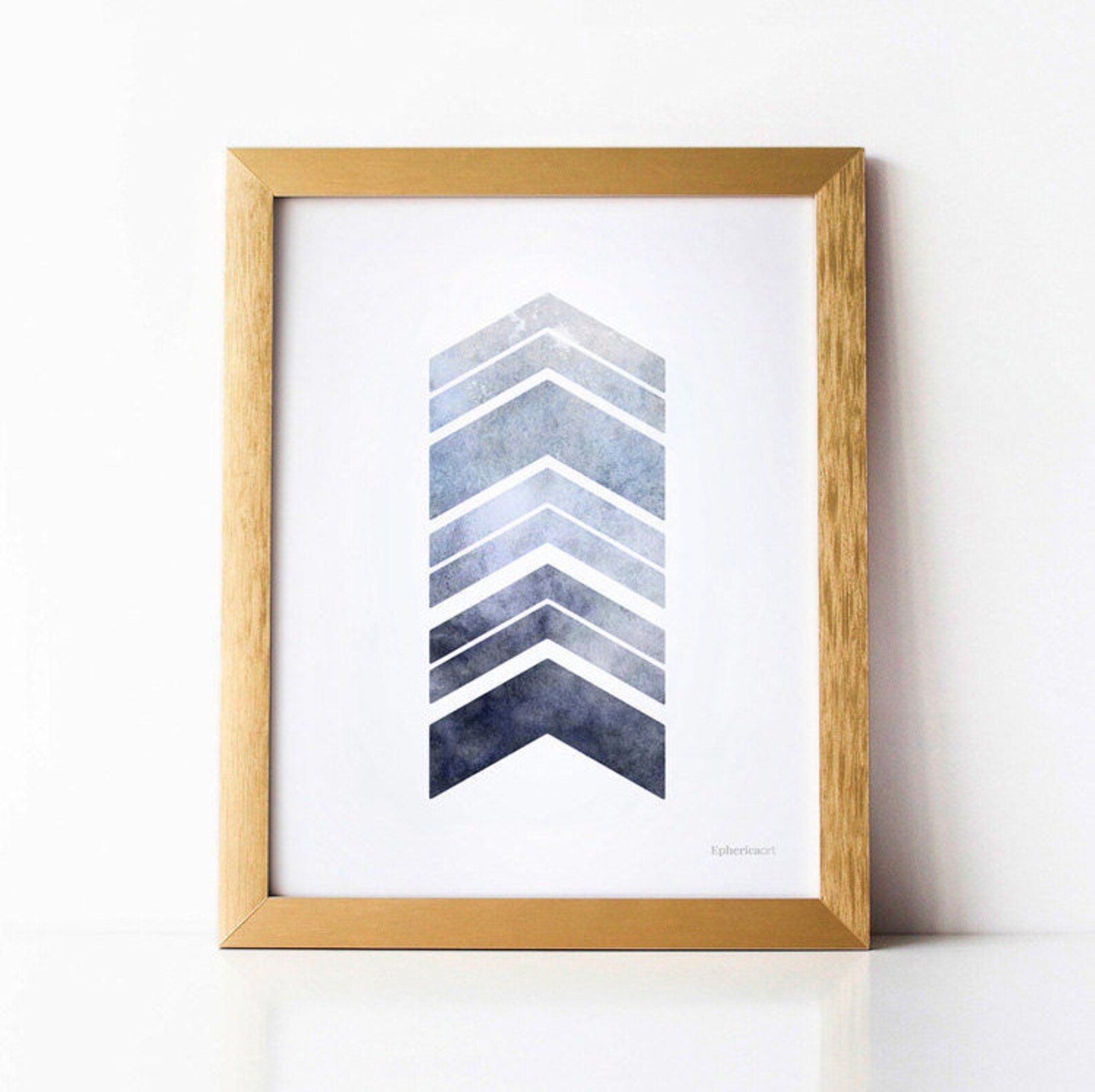 Gray Blue wall print Digital DOWNLOAD art print Geometric Etsy