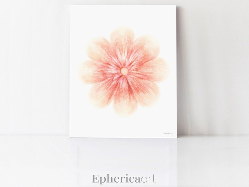 Light coral wall art Above bed decor Set of 6 prints Teen Girl room Gallery wall decor idea for bedroom Girls room art Dorm decor DOWNLOAD