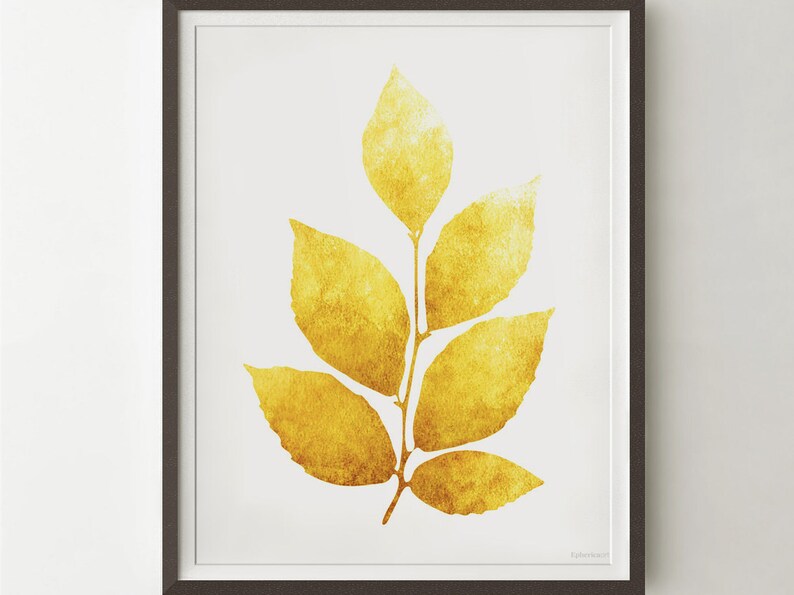 Mustard Yellow Wall Art Yellow Home Decor Accents Living | Etsy