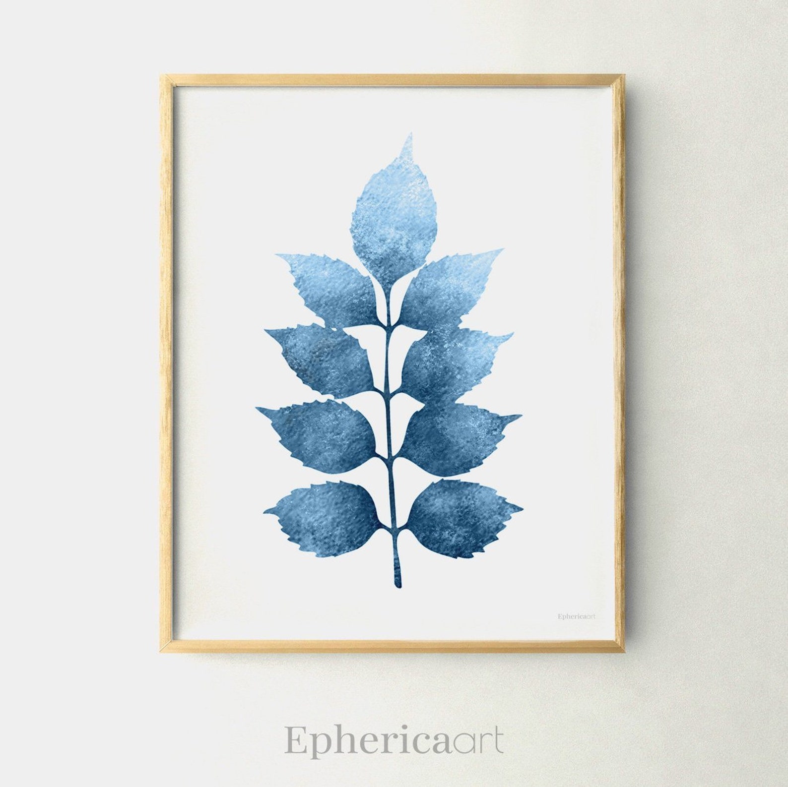 Navy Blue Mustard Yellow wall print set Two wall decor prints Etsy