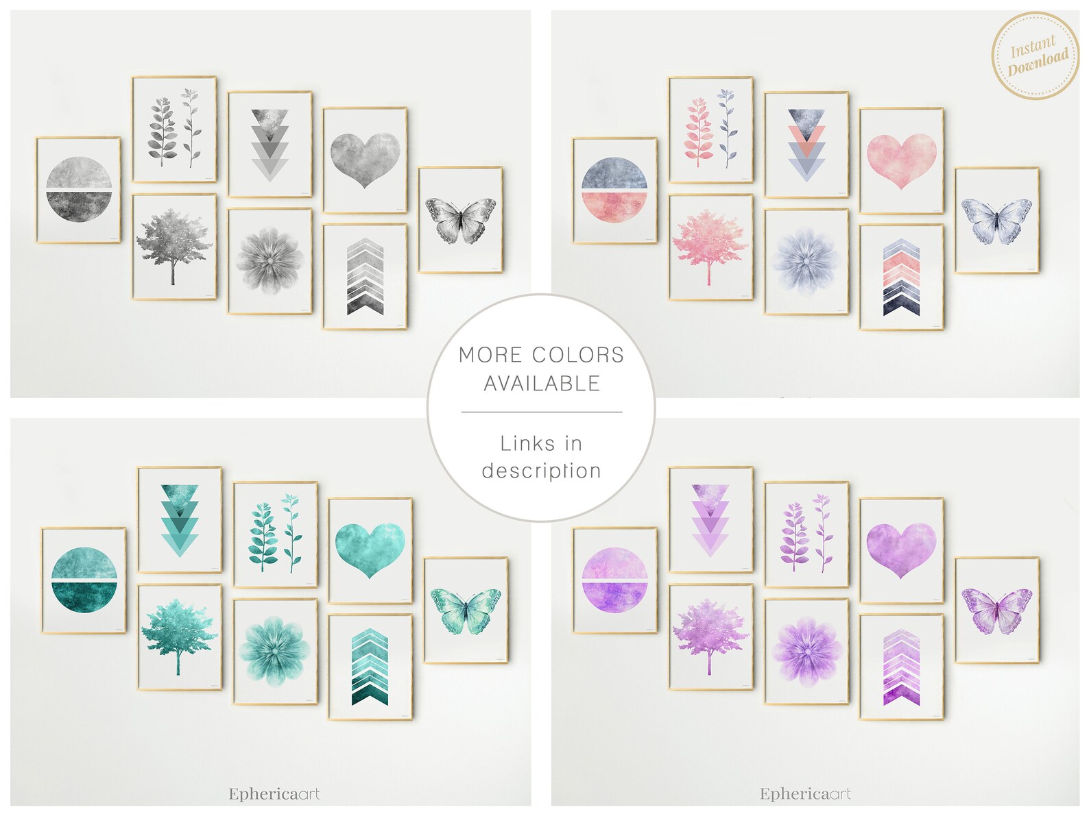 Teen Gallery Wall Art Girls Room Prints Daughters Bedroom - Etsy