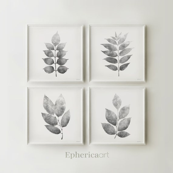 Printable Set 4 Piece Wall Botanical Art Prints Image 0