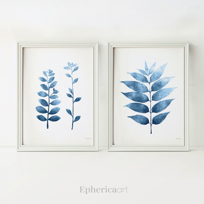 Navy Blue Wall Prints Blue Bathroom Art Prints Wall Art Etsy