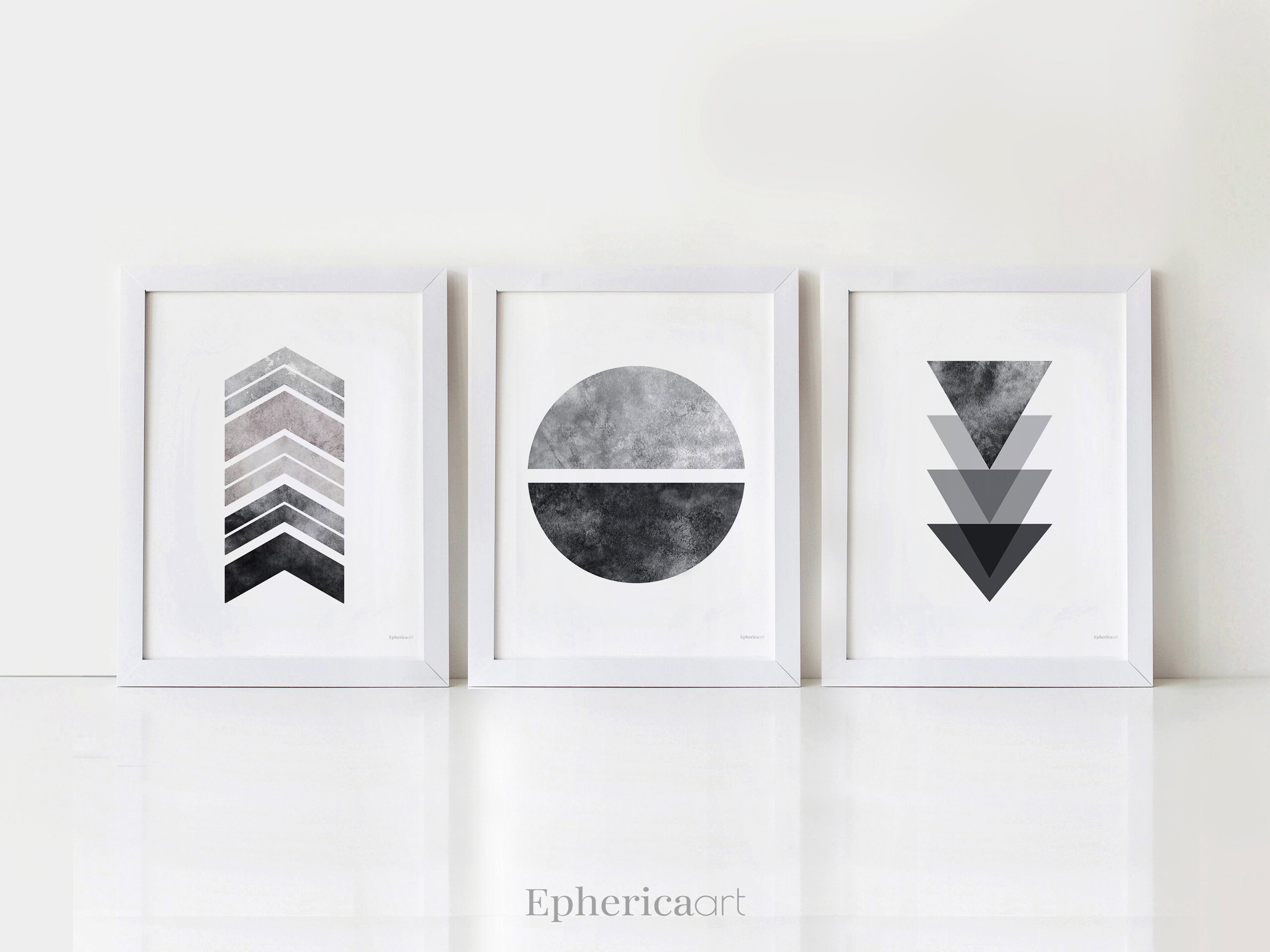 Geometric Art Black and White Prints Black Geometric Designs | Etsy